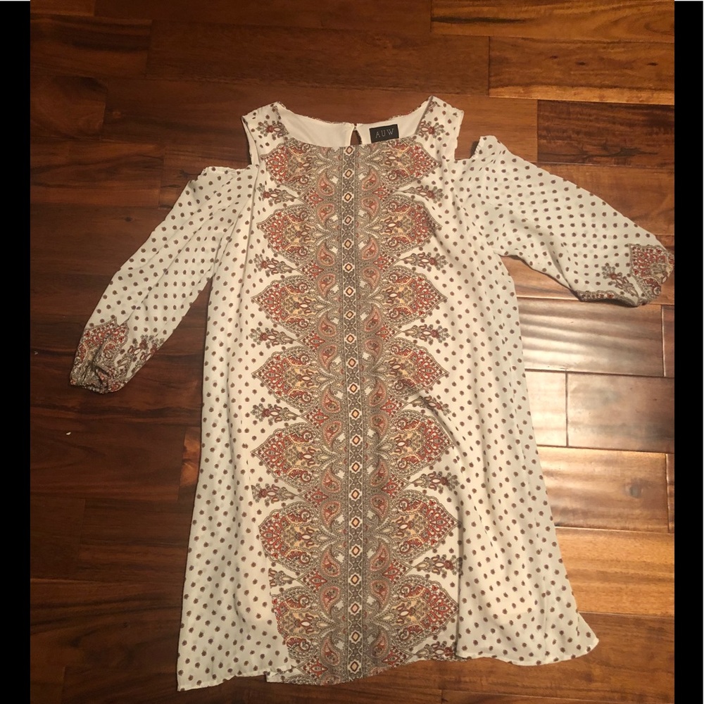 Cold shoulder dress